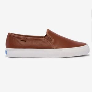 Keds- Double Decker Leather Slip On-Cognac- Sneaker- Women’s 8.5
